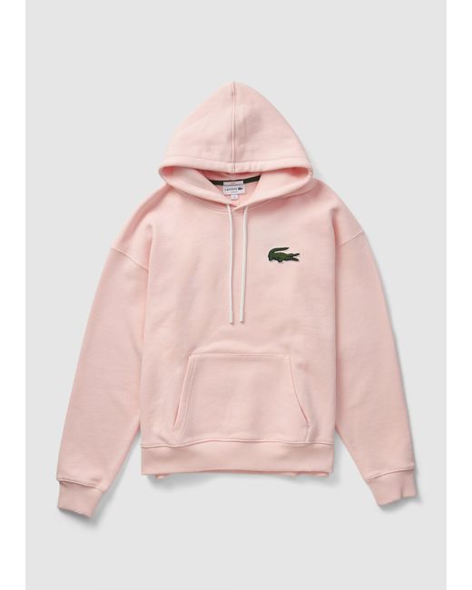 Lacoste Cotton Robert George Croc Hoodie In Pink for Men - Save 22% | Lyst
