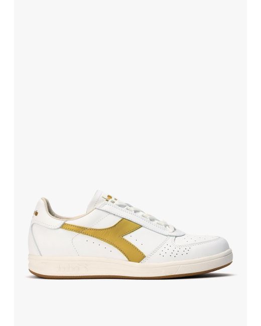 Diadora White B.Elite H Italia Leather Trainers , Leather for men