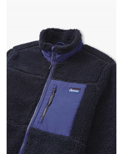 Penfield Blue Mattawa Fleece Jacket , Fabric for men