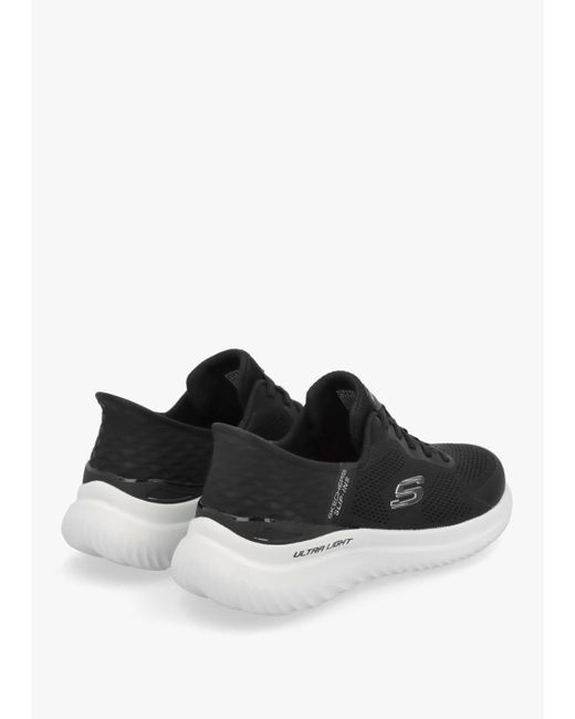 Skechers Black Vegan Slip Ins Bounder 2.0 Emerged Trainers Shoe for men