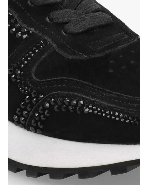 Daniel Black Arabella Suede Crystal Embellished Trainers , Suede