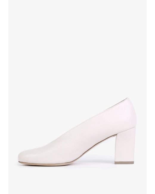 Daniel White Aneso Cream Leather V Front Court Shoes