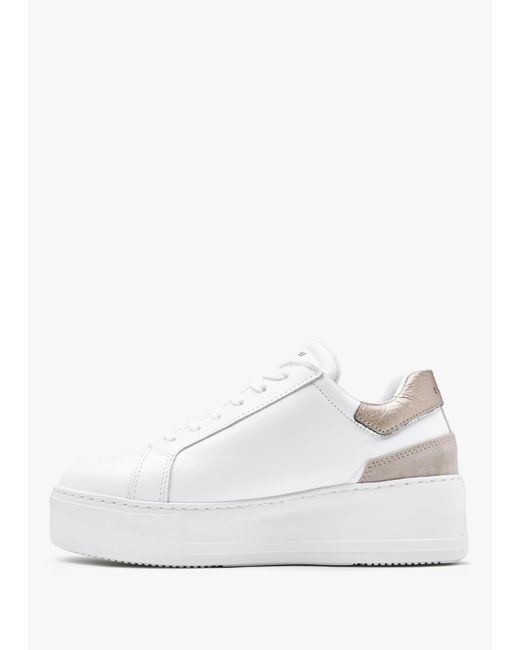 Daniel White Sibley Leather Flash Flatform Trainers , Leather