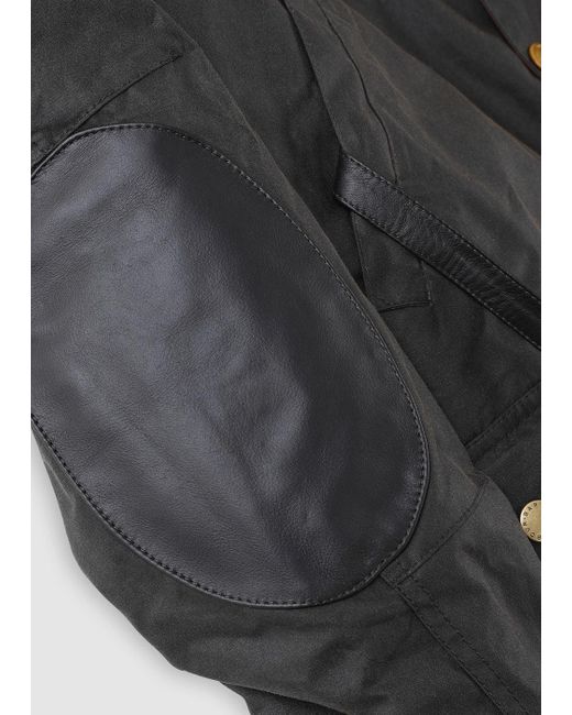 Barbour Game Parka Wax Jacket in Black for Men | Lyst