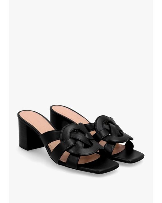 COACH Black Nikki Sandal