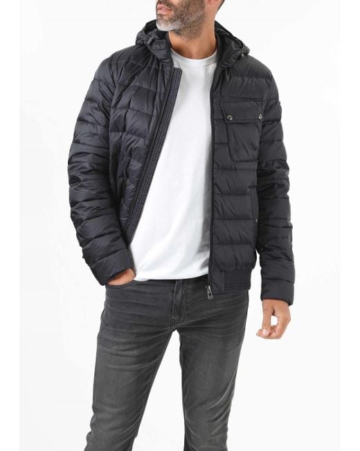 Belstaff Blue Down Filled Nylon Streamline Jacket for men