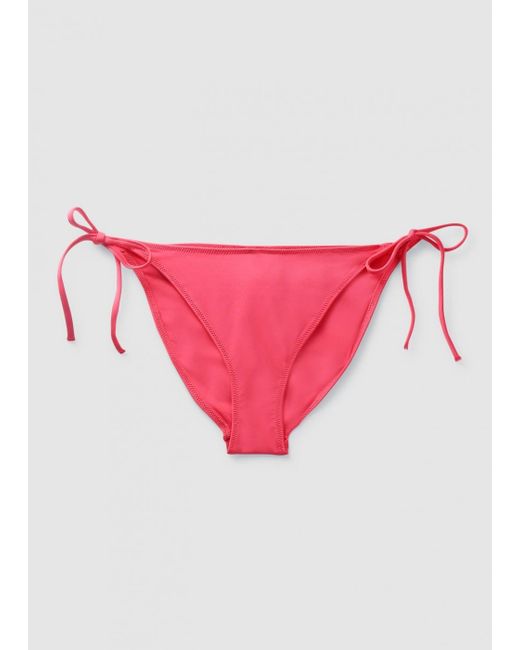 Calvin Klein Pink Mini Logo String Bikini Bottoms