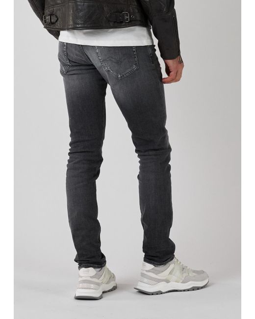 Replay Black Mickym Jeans for men