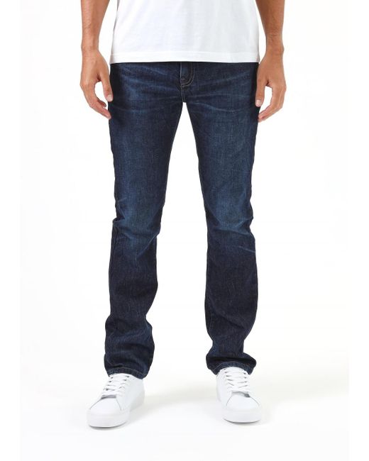 Belstaff Blue Longton Washed Denim Slim Jeans for men