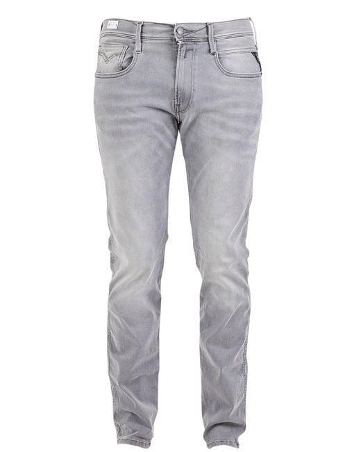 Replay Hyperflex Bio Jean in Grey (Gray) for Men Lyst