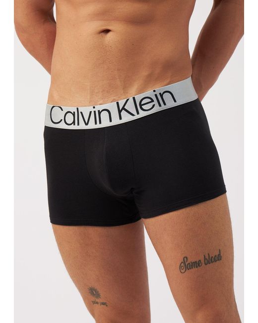 Calvin Klein Cotton Underwear 3 Pack Trunks In Black for Men - Save 10% |  Lyst