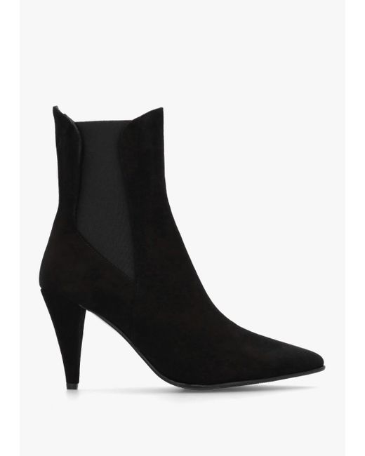 Daniel Black Nelly Suede Cone Heel Chelsea Boots , Suede