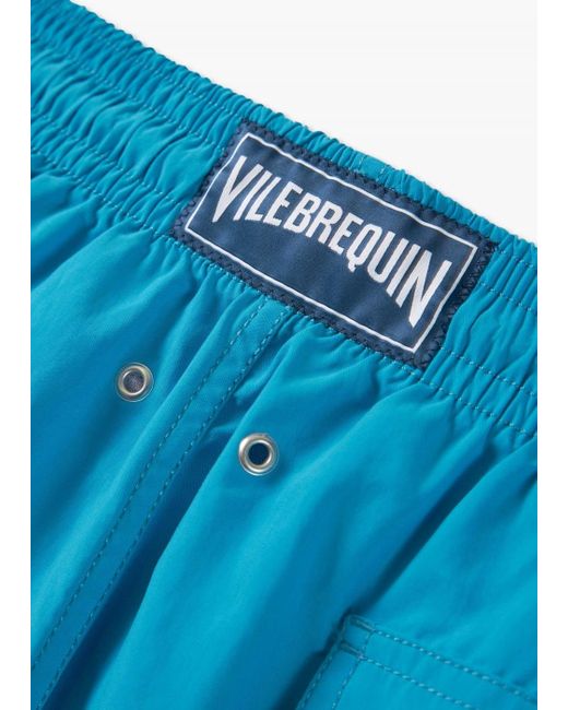 Vilebrequin Blue Water-Reactive Running Stars Swim Shorts for men