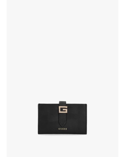 Porte-monnaie - GUESS - Nelka Card Case & Coin Purse - Noir - 100% polyuréthane - Pratique noir,marron,blanc,rouge - Bagagerie - Maroquinerie