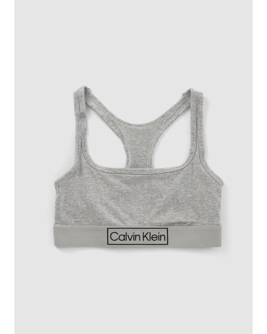 Calvin Klein Cotton Underwear Reimagined Heritage Racerback Bralette in