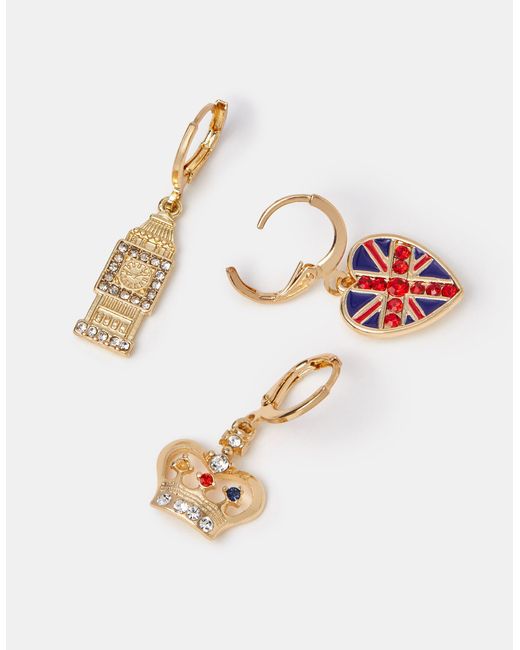 Accessorize White 3-Pack London Hoop Earrings