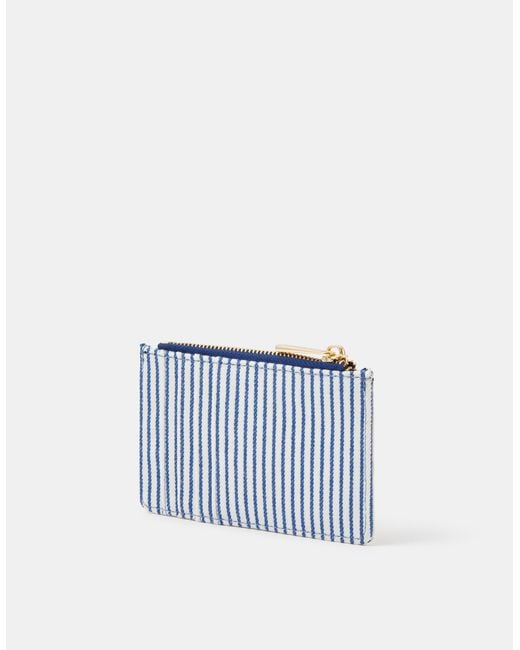 Accessorize Blue Shell Embroidered Cardholder