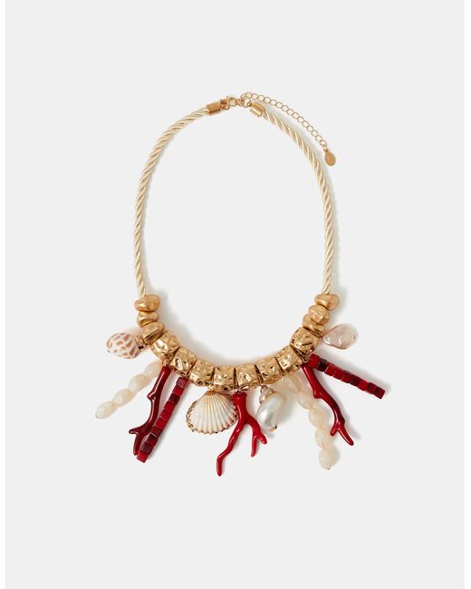 Accessorize Brown Reef Statement Necklace