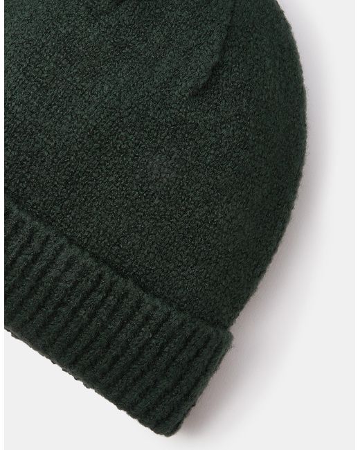 Accessorize Green Plain Beanie Hat