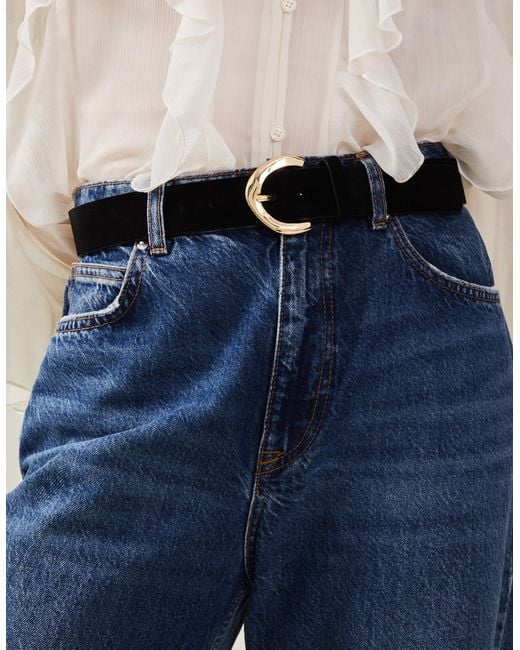 Accessorize Black Suede Belt