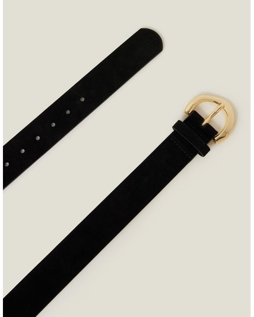 Accessorize Black Suede Belt