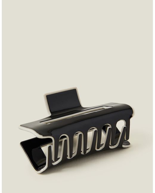 Accessorize Black Contrast Claw Clip