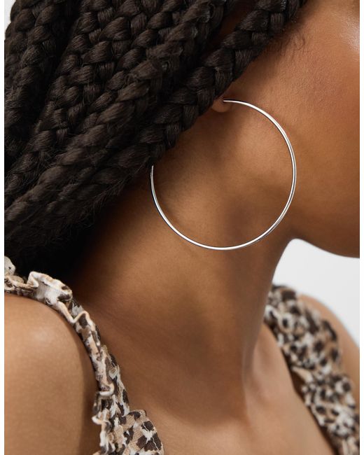 Accessorize Brown Large Hoop Earrings