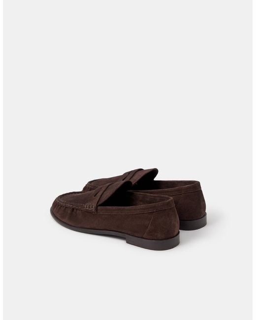 Accessorize Brown Suede Loafers