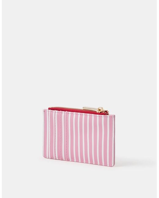 Accessorize Red Lobster Stripe Card Holder