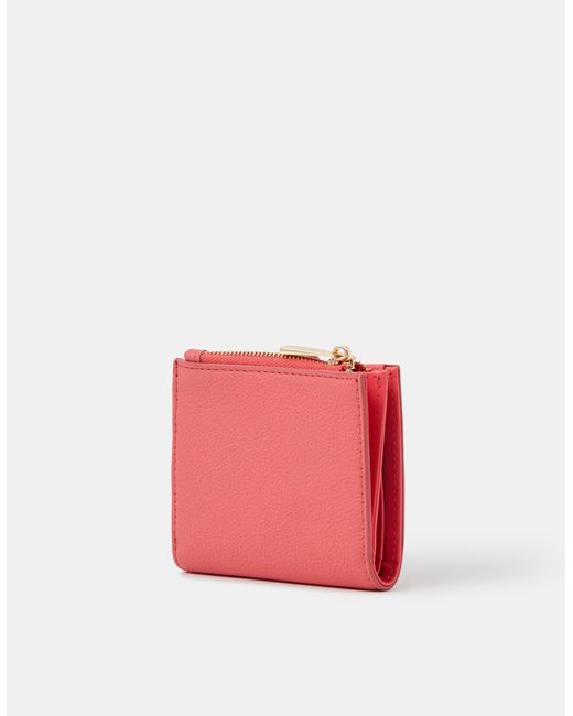 Accessorize Red Compact Colourblock Purse
