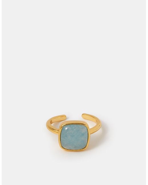 Accessorize Brown 14Ct-Plated Quartz Adjustable Ring