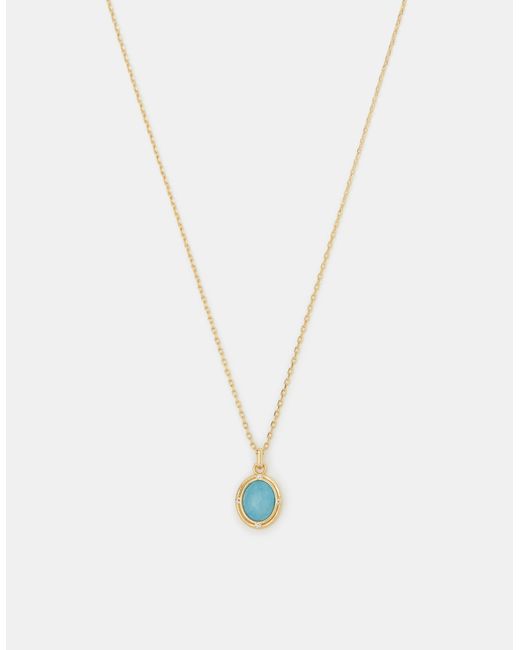 Accessorize White 14Ct-Plated Quartz Pendant Necklace