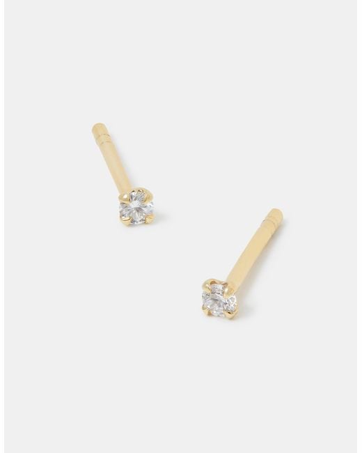Accessorize Orange Lab Grown Diamond 0.2Ct Stud Earrings 9Ct