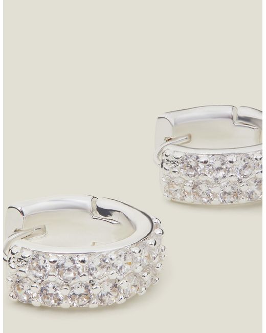 Accessorize Natural Women's Sterling Silver-plated Chunky Hoops