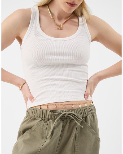 Accessorize White Coin Charm Belly Chain