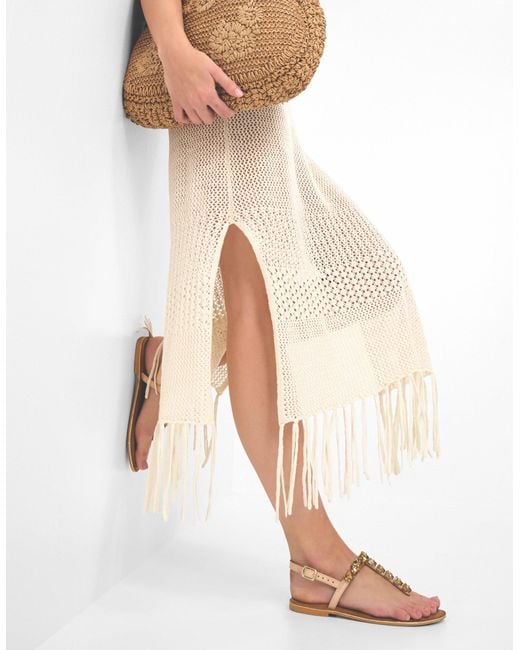 Accessorize Metallic Gemstone Leather Sandals