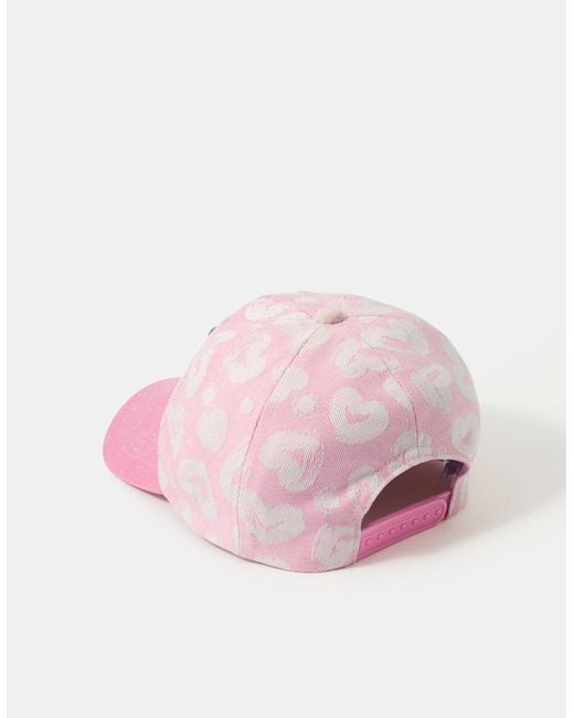 Accessorize Pink Flower Cap