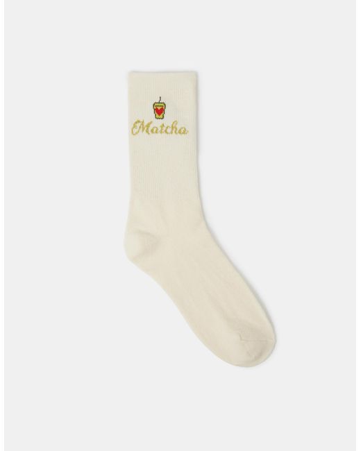 Accessorize White Matcha Socks