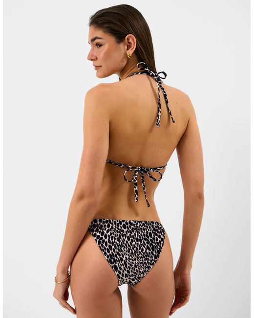 Accessorize Natural Print Tie Side Bikini Bottoms