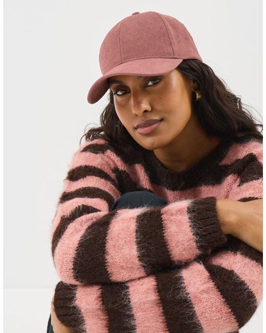 Accessorize Pink Corduroy Cap