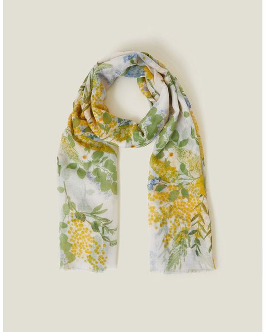 Accessorize Metallic Lightweight Floral Scarf