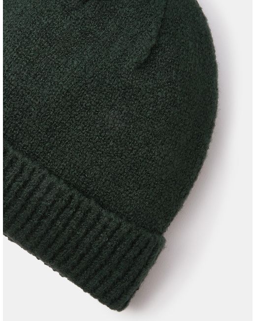 Accessorize Green Plain Beanie Hat