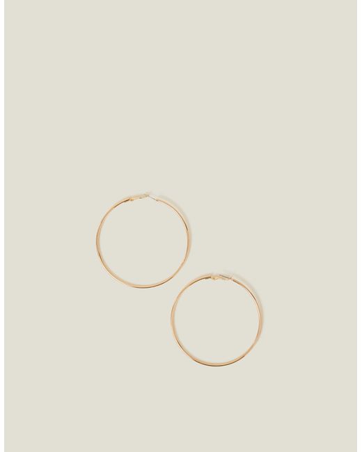 Accessorize Natural Large Hoop Earrings