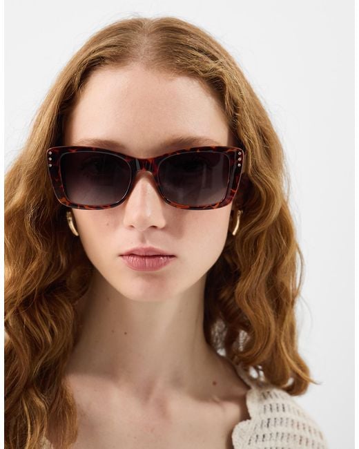Accessorize Multicolor Tort Cat Eye Sunglasses