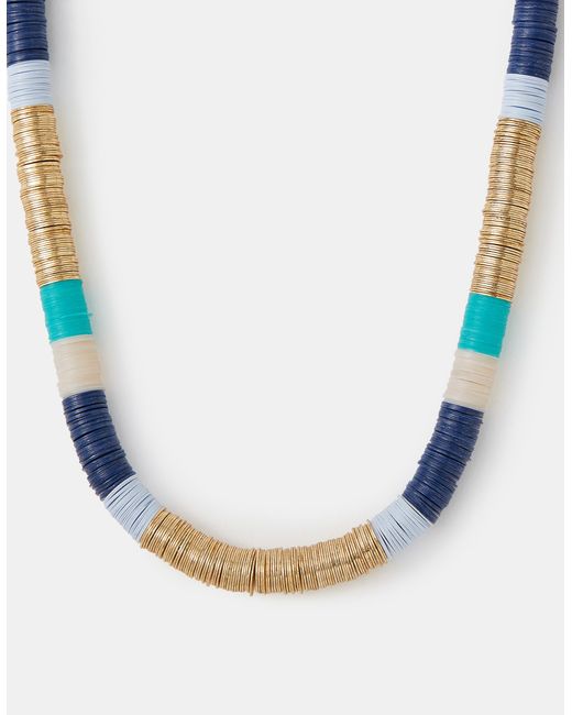 Accessorize Brown Disc Beaded Necklace