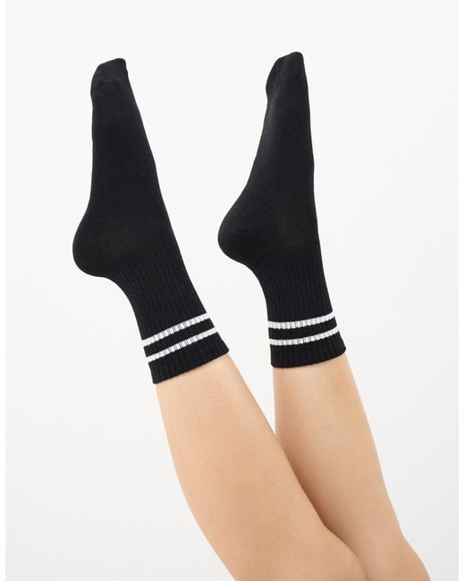 Accessorize White 3-Pack Varsity Stripe Socks