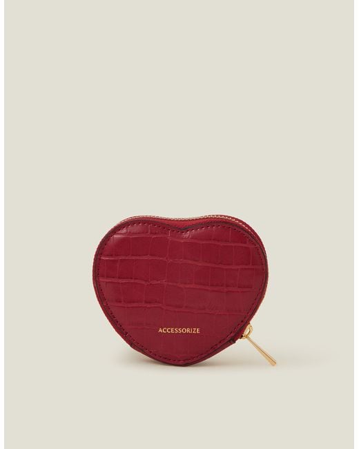 Accessorize Red Heart Coin Purse