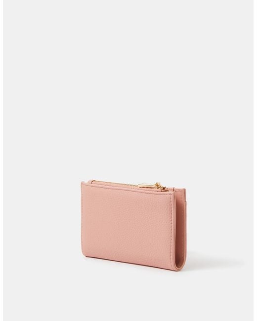 Accessorize Pink Slimline Zip Purse