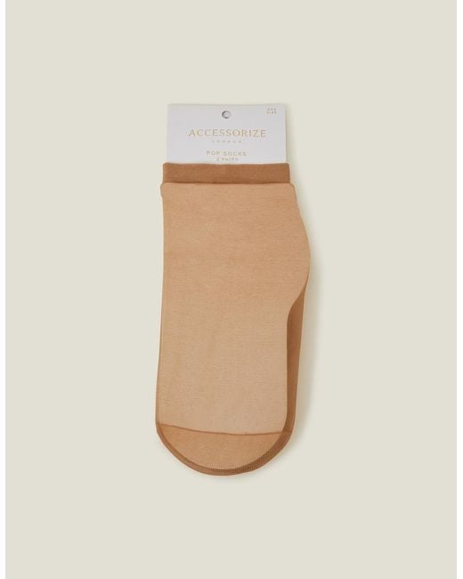 Accessorize White 2-Pack Pop Socks