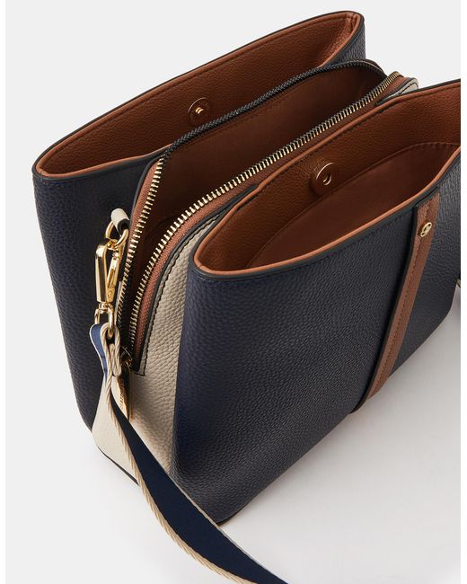 Accessorize Multicolor Triple Compartment Crossbody Bag